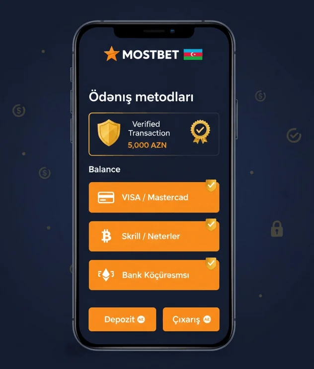 Mostbet tətbiqində ödəniş - Sürətli və təhlükəsiz əməliyyatlar