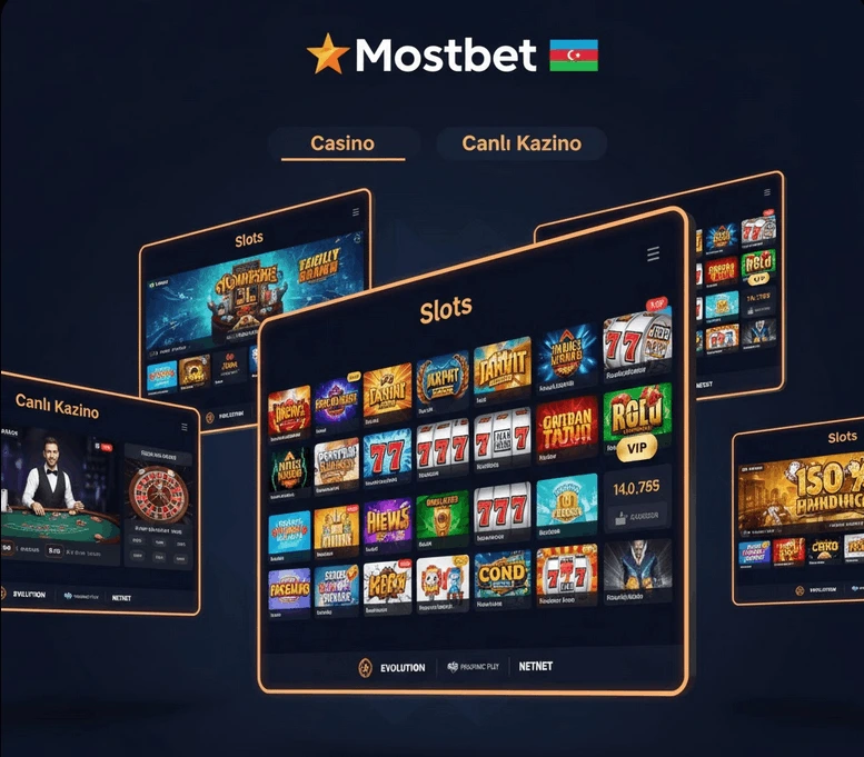 Mostbet casino oyunları - 3000+ slot və canlı kazino