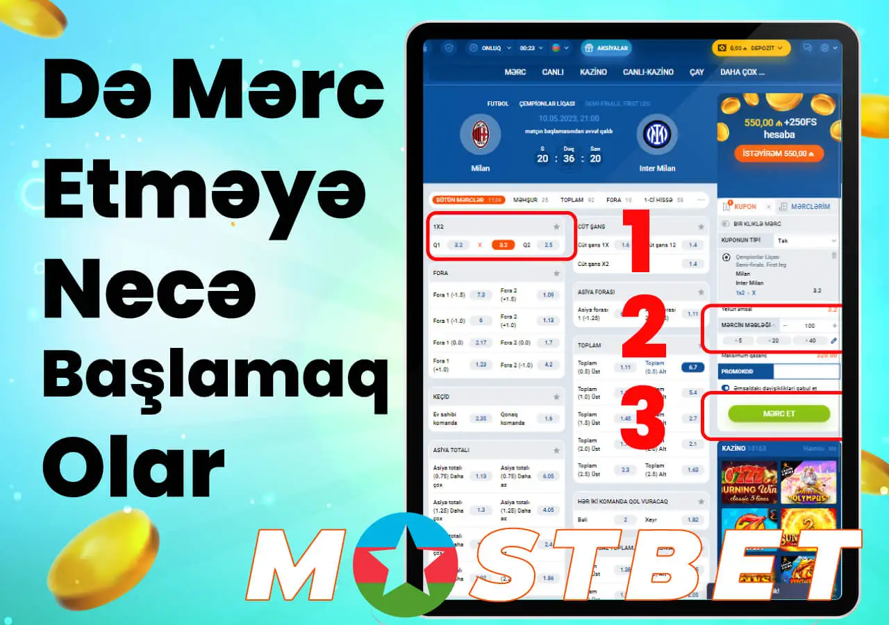 Mostbet-də ilk mərcinizi necə etmək olar